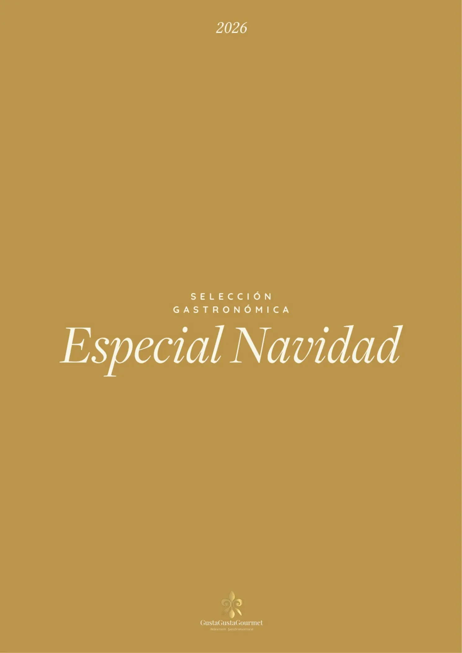 Portada del Catálogo GustaGusta Gourmet Navidad 2026
